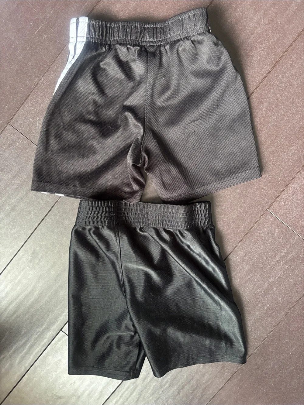 The Children's Place Black Athletic Shorts with White Stripes (2-Pack)